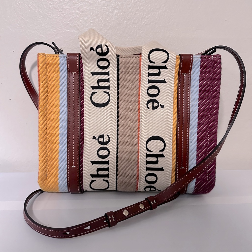 Chloe Small Multicolor Woody Tote Bag